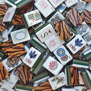 Tuiles de Mahjong Américain en Acrylique Luxe Miss <span class=keywords><strong>Darling</strong></span>, 160 Pièces, 3 Couches, Portables et Modernes, Idéales pour les Cadeaux et le Divertissement Adulte - Product Image 5