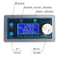 Convertisseur Buck Boost CC CV ZK-4KX 0,5-30V 4A 5V 6V 12V 24V Module d'alimentation réglable régulé pour laboratoire