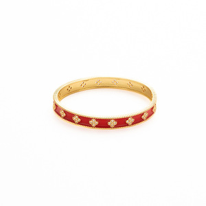 Flower Pattern <b>Bracelet</b> For Women Zinc Alloy <b>Crystal</b> Rhinestone Colorful Jewelry Set - Product Image 5