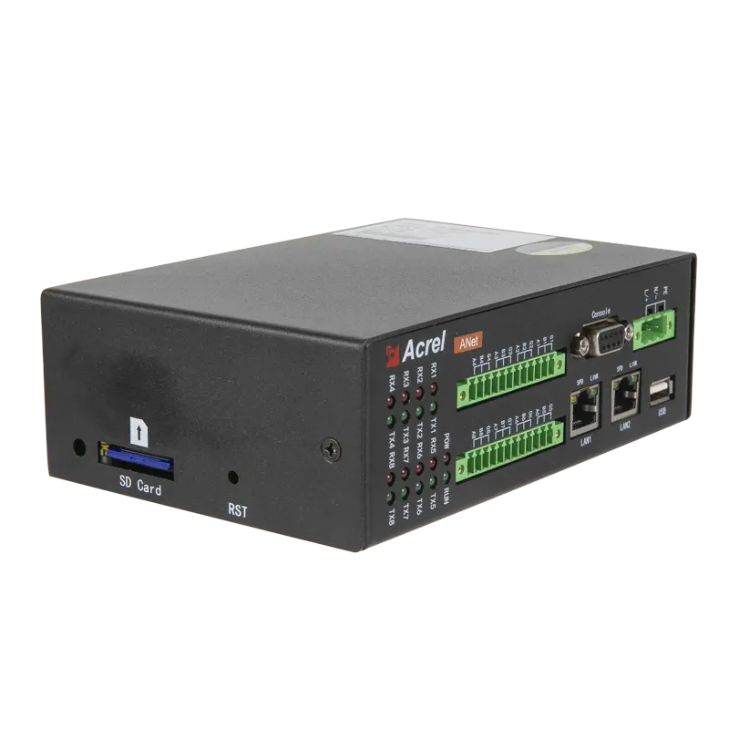 Acrel RS485 port BAC net komunikasi ethernet ANET-2E4S1Modbus-tcp IEC103 iec104 CJT188 break point resumeSmart Gateway