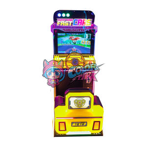 Máquina de Carreras Arcade de un Solo Asiento Colorful Park - <span class=keywords><strong>Simulador</strong></span> de Carreras de Dibujos Animados Colorido, Funciona con Monedas, con Aceptador de Billetes, para Uso en Interiores - Product Image 5