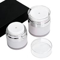 Pot à crème sans air en acrylique de 15g, 30g, 50g avec dosage précis pour l'emballage de produits médicaux, de soins de la peau et cosméceutiques