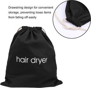 ไดร์เป่าผมผ้าฝ้าย32X38ซม. กระเป๋าหูรูดสำหรับเดินทางโรงแรมและที่เก็บของในบ้าน - Product Image 4