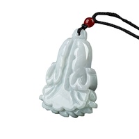 Collier pendentif chou en jadéite naturelle pour femmes, bijoux porte-bonheur chinois, cadeau pour dames et filles