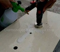Scies cloches diamantées de 3 mm à 200 mm avec tige triangulaire nickelée pour le perçage du verre, de la céramique et de la porcelaine