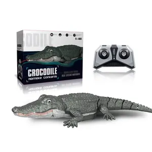 Offre Spéciale piscine natation RC Crocodile jouets nouveauté Simulation télécommande Crocodile salle de bain 2.4G radiocommande jouet pour enfants