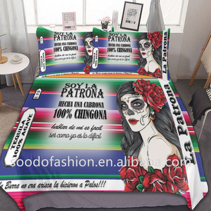 China Factory <strong>Customized</strong> Popular Newest Halloween Karol G Peso Pluma 3pcs 100% Polyester <strong>Comforter</strong> Quilt Bedding <strong>Set</strong> Duvet <strong>Set</strong> - Product Image 5