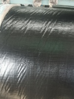 Bâche en PE imperméable robuste, bâche noire en rouleau