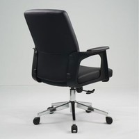 Silla de Oficina de Cuero PU a Precio de Mayoreo para Uso en Oficina y Hogar, Silla Ejecutiva Giratoria con Altura Ajustable