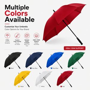Paraguas de Golf Profesional de 27 Pulgadas, Resistente al Viento, 8 Varillas, Apertura Automática, Paraguas Grandes para Lluvia, Venta al Por Mayor con Estructura de Fibra de Vidrio - Product Image 3