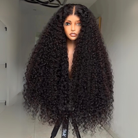 Perruque Frontale en Dentelle HD 13X4 13x6 en Cheveux Humains, Perruques Sans Colle 5x5, Dentelle Frontale en Cheveux Humains Pré-Épilée, Perruque Bouclée Pixie Indienne Brute, Vente en Gros