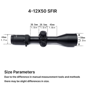 กล้องเล็งยุทธวิธี BANGBANG 4-12X50SFIR อลูมิเนียม กันน้ำ กันฝ้า กันกระแทก น้ำหนักเบา สำหรับการสังเกตการณ์กลางแจ้ง - Product Image 6