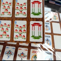 Tuiles de Mahjong en Bois et Cristal de Luxe OEM & ODM, Ensemble de Mahjong Américain, Idéal pour les Jeux Familiaux et le Divertissement à 4 Joueurs