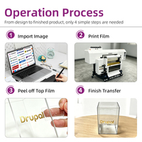Impresora UV DTF NY-700SJ de 700 mm, Nueva, Automática, Versión sin Cabezal, 4 Cabezales de Impresión Epson I3200 Opcionales, Todo en Uno, con Lámina