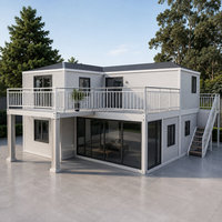 Maison Conteneur Légère Préfabriquée en Acier, Villa au Design Moderne, Économe en Énergie, Appartement Durable