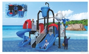 Trẻ em 'cho Aqua công viên sợi thủy tinh ống trượt nước giật gân Pad & sóng trò chơi hồ bơi vui vẻ nhựa trượt với Rides từ mục tiêu - Product Image 6