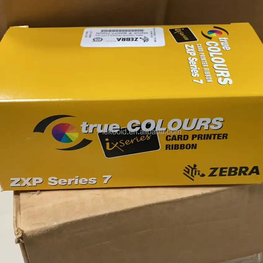 800077-742cn - Zebra Universal YMCKO Ribbon 750ภาพ800077-742สำหรับ ZXP 7 Series เครื่องพิมพ์