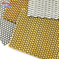 Maille métallique décorative en acier inoxydable tressé antique pour ascenseur de bâtiment, maille métallique pour cloison, tissage uni