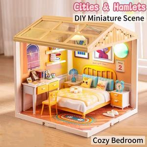 <span class=keywords><strong>Kit</strong></span> de <span class=keywords><strong>maison</strong></span> de poupée miniature DIY, ensemble de construction de scènes miniatures à 6 étages, assemblage artisanal, <span class=keywords><strong>maison</strong></span> miniature, jouets éducatifs pour enfants - Product Image 5