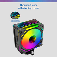 Lovingcool Custom kipas pendingin udara, casing komputer heatsink Radiator tembaga terbaik LED CPU untuk casing Gaming Desktop