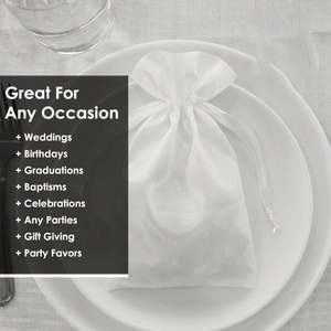 Wholesale Candy Jewelry <b>Dice</b> Collection Wedding Gift Baby Shower Decoration White Satin Drawstring <b>Bags</b> - Product Image 2