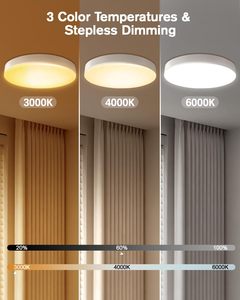 Plafonnier LED rechargeable avec détecteur de mouvement radar, télécommande sans fil, aucun câblage requis - Product Image 3