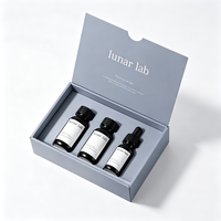 Boîte cadeau rigide personnalisée de qualité supérieure sans plastique avec insert en mousse et couvercle rabattable pour l'emballage de produits cosmétiques et de soins de la peau