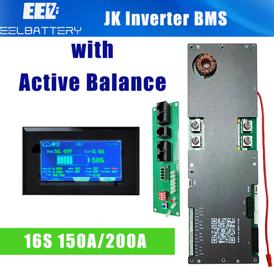 EEL DIY JK 200A BMS LifePo4 Metal Battery Case Kit 48V 280Ah 302Ah ...