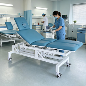 Table de massage multifonctionnelle électrique réglable pour ostéopathie, lit de chiropratique, table de traitement à 2 moteurs pour hôpital et <span class=keywords><strong>clinique</strong></span> - Product Image 1