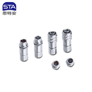 Conector de cable impermeable STA SF6 IP67, enchufe y enchufe de aviación de Metal de inserción rápida de 2-5 Pines, enchufe de tuerca autoblocante Push-Pull - Product Image 3