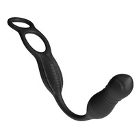 Doppelring Ferngesteuertes Vibrierendes Sperma-Prostata-Spielzeug Herren Gay Analplug Hintereinsatz-Chrysanthemen-Stimulation Sexspielzeug
