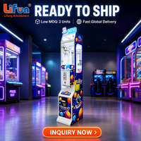 LIFUN Space Warriors Mini Claw Doll Machine Coin Operated Plush Toy Catcher Small Crane Arcade Game Prize Vending Machine