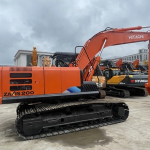 Excavatrice sur chenilles hydraulique HITACHI ZX200-5G de 20 tonnes, modèle 2023, d'occasion, avec moteur et pompe Isuzu, matériel de construction - Product Image 1