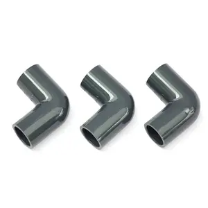 JIS CL-PVC Ultra Pure Water 1/2''-12'' Plastic Elbow Eslon Ultra Clean 90 Degree Elbow Pipe Fitting For Brewing Industry