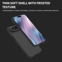 Coque arrière de téléphone en TPU mat pour iPhone 11 12 13 14 15 16 17 Pro Max coque de téléphone portable souple pour iPhone 17 Air