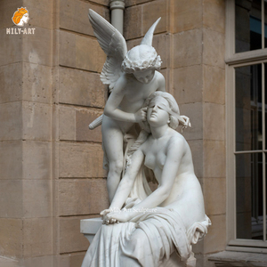 Estatua de Ninfas de Mármol de Tamaño Real con Diseño Personalizado MILY para Decoración de Jardín Exterior - Product Image 5