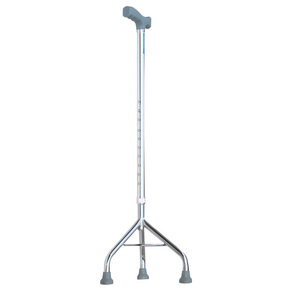 Adjustable Three Legged <b>Walking</b> <b>Stick</b> With Rubber Tips For Elderly Lightweight Support Aid Foshan Made - Product Image 1