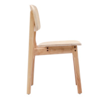 Chaise de salle à manger de style simple DISHI, mobilier de restaurant, type démontable, bois massif, pour salon