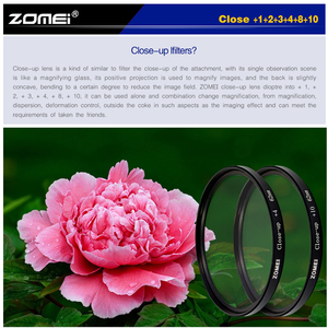Filtro de Lente para Cámara Zomei de 58 mm, Filtro Macro de Zoom Cercano +1+2+3+<span class=keywords><strong>4</strong></span>+8+10 - Product Image 5