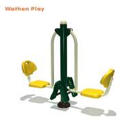 Presse pectorale assise en acier galvanisé durable, écologique, pour équipement de fitness extérieur résistant pour adultes - Prix de gros