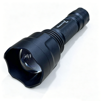 Lampe torche infrarouge C8S 10W 850nm/940nm en aluminium pour la chasse, étanche, vision nocturne, lumière LED, fonction lumière noire