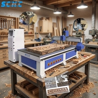 Routeur CNC Supercnc 4x8 pieds pour découpe de bois, acrylique et plaques KT, avec caméra CCD, 380V triphasé, précision de positionnement de 0,05 mm, broche de 4,5 kW