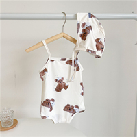 Nueva serie de dos piezas de princesa bebé traje de baño para niñas trajes de baño niños ropa de playa impreso Bikini estilo traje de baño
