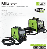 Machine à souder portable à fil fourré DC 220V, onduleur MIG MMA 3 en 1, soudeuse portable Mig Mag, soudeuses à arc portatives