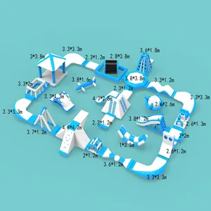 Indoor/Outdoor Pvc-Afzuigkap Watersportspel Opblaasbaar Drijvend Eiland Voor Thuisschoolwinkelcentrum-Beschikbaar Voor Verkoop