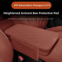 Coussin de rehausseur de console centrale en cuir pour Changan CS75 OLIVER de quatrième génération, sac de rangement décoratif et protecteur pour boîte d'accoudoir
