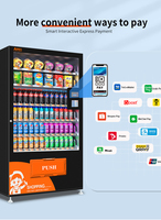 Máquina Expendedora Comercial con Pantalla Táctil AFEN, Máquina de Venta Minorista Automatizada las 24 Horas para Alimentos, Bebidas y Productos