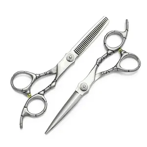 HS-0097 Silver New Fashion Design Customized Size Barber Scissors Set Salon Scissors Hairdressing Scissors