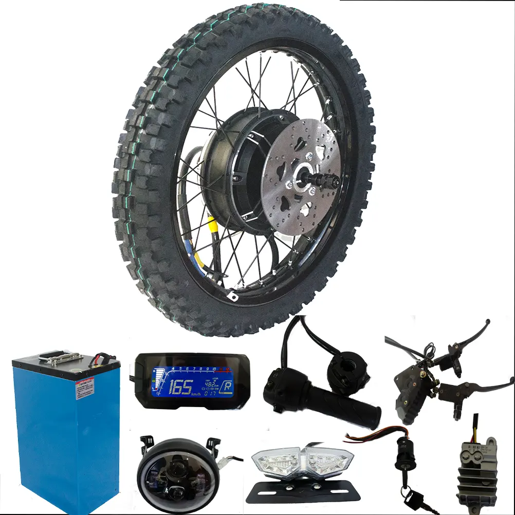 Kit de conversión de motocicleta eléctrica, 6000w, 8000w