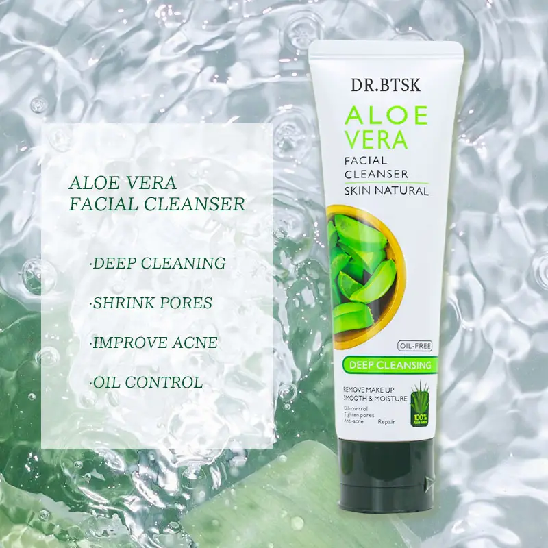 Set di cura della pelle naturale per la cura della pelle di Aloe Vera etichetta privata Set per la cura della pelle per l'acne
